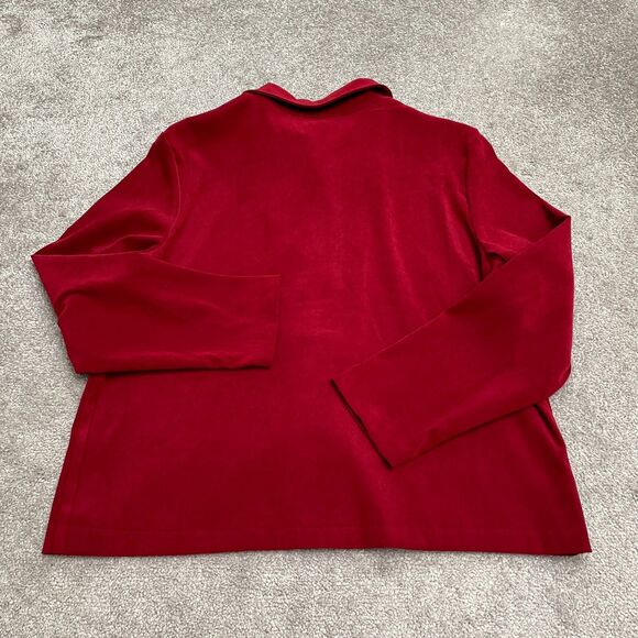 Briggs New York Shaket Shirt Jacket Womens Large Red Button Up Casual Workwear. - Picture 2 of 10